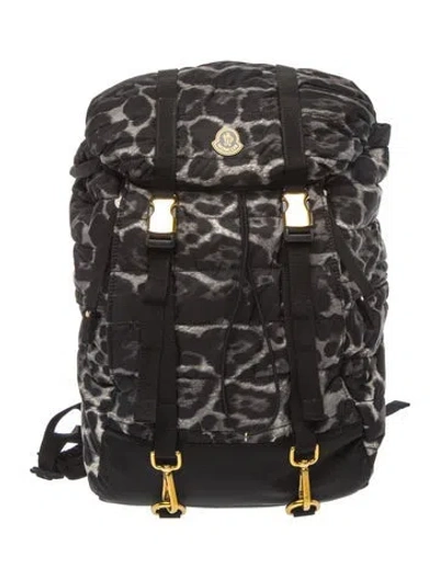 Pre-owned Moncler Nylon Backpack In Black
