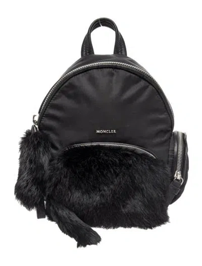 Pre-owned Moncler Nylon Backpack In Black
