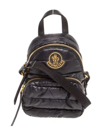 Pre-owned Moncler Nylon Backpack In Black