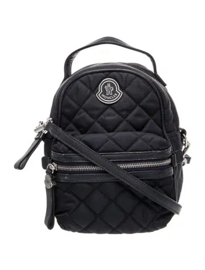 Pre-owned Moncler Nylon Backpack In Blue