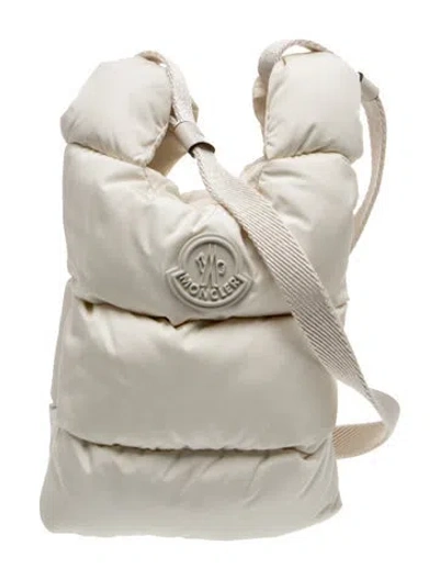 Pre-owned Moncler Nylon Backpack In Neutral