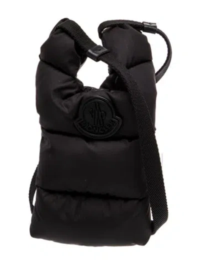 Pre-owned Moncler Nylon Backpack Vintage In Black