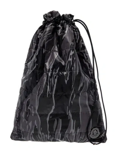 Pre-owned Moncler Nylon Backpack W/ Tags In Black
