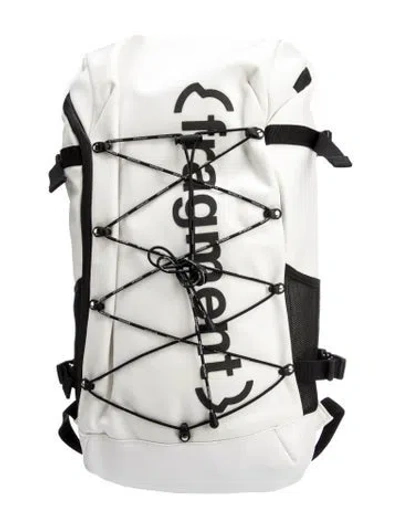 Pre-owned Moncler Nylon Backpack In White