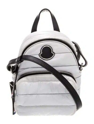 Pre-owned Moncler Nylon Backpack In White