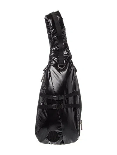 Pre-owned Moncler Nylon Backpack In White