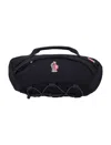 Moncler Belt Bag With Handle And Zipped Pockets In Black