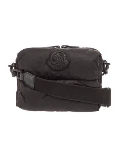 Pre-owned Moncler Nylon Belt Bag In Black