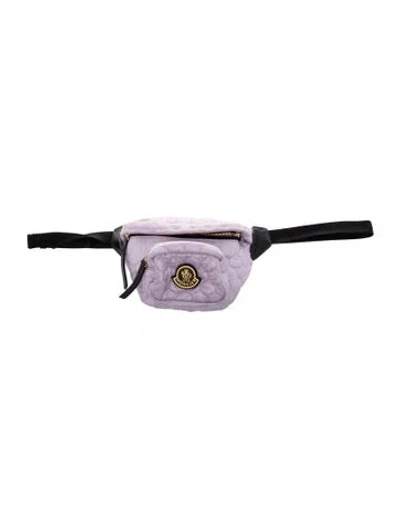 Pre-owned Moncler Nylon Belt Bag In Clear