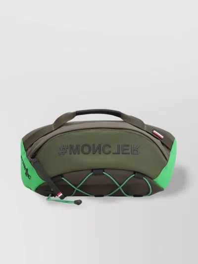 MONCLER NYLON BELT BAG LEATHER INSERTS