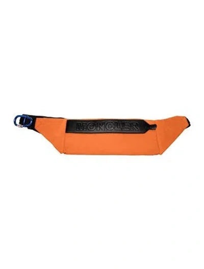 Pre-owned Moncler Nylon Belt Bag In Orange