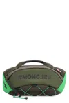 Moncler Nylon Belt Bag Leather Inserts In Green