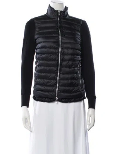 Pre-owned Moncler Nylon Biker Jacket In Neutral
