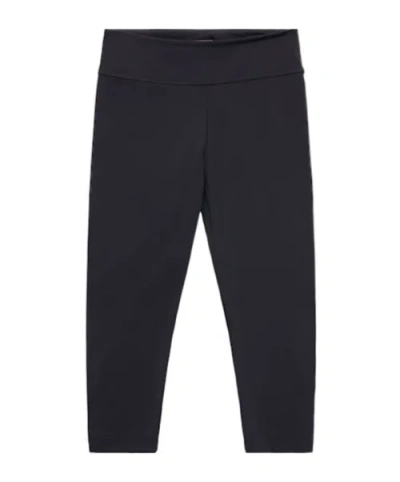 Moncler Kids' Nylon Blend Leggings In Black