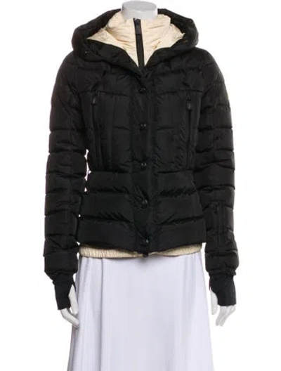 Pre-owned Moncler Nylon Bomber Jacket In Black