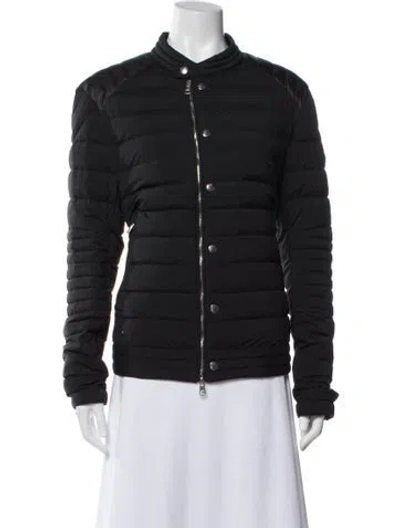 Pre-owned Moncler Nylon Bomber Jacket In Gray