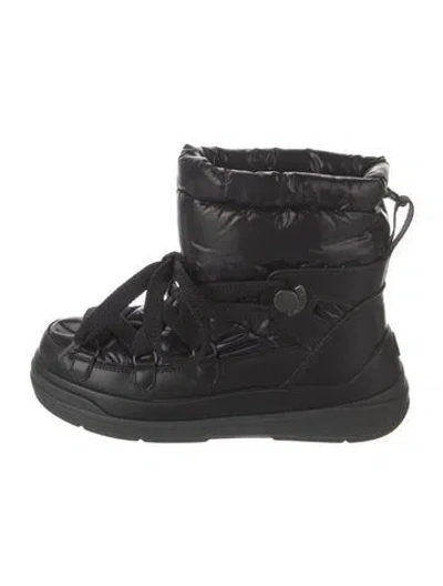Pre-owned Moncler Nylon Boots In Black