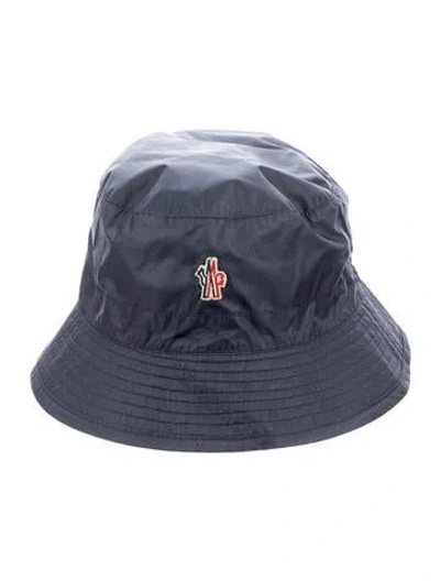 Pre-owned Moncler Nylon Bucket Hat In Blue