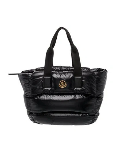 Pre-owned Moncler Nylon Caradoc Tote Bag In Black