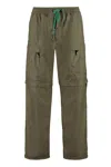 Moncler Nylon Cargo Pants In Green