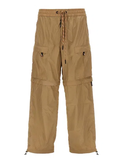 MONCLER NYLON CARGO PANTS WITH DRAWSTRING