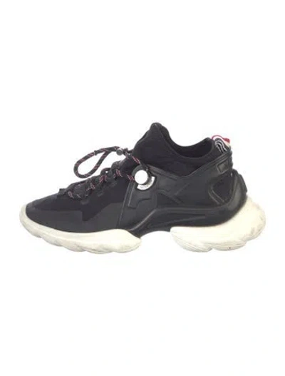 Pre-owned Moncler Nylon Chunky Sneakers In Blue