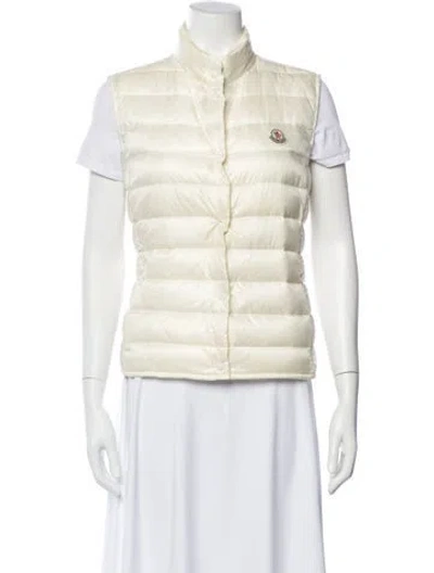 Pre-owned Moncler Nylon Coat In Neutral