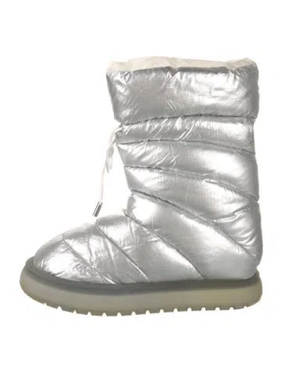 Pre-owned Moncler Nylon Colorblock Pattern Boots