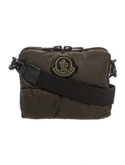 Pre-owned Moncler Nylon Crossbody Bag In Black