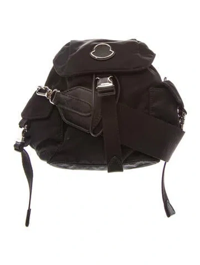 Pre-owned Moncler Nylon Crossbody Bag In Black