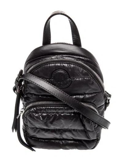 Pre-owned Moncler Nylon Crossbody Bag In Black