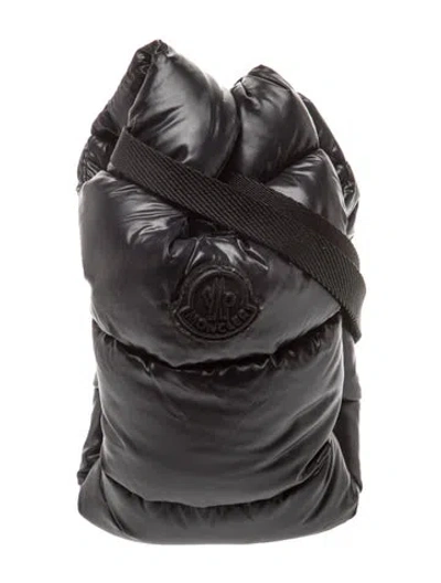 Pre-owned Moncler Nylon Crossbody Bag In Black