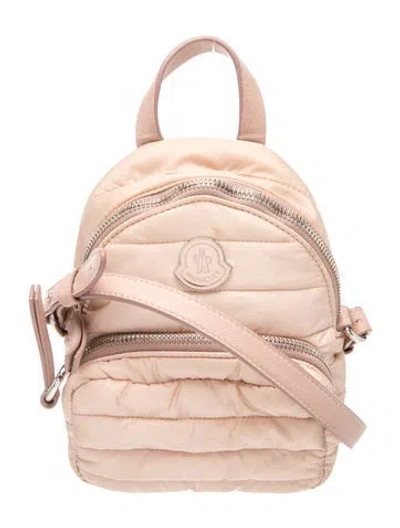 Pre-owned Moncler Nylon Crossbody Bag In Neutrals/pink