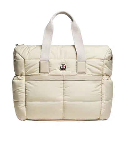 Moncler Nylon Diaper Bag In Sand