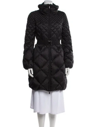 Pre-owned Moncler Nylon Down Coat In Black