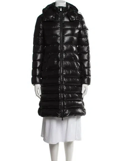 Pre-owned Moncler Nylon Down Coat In Black