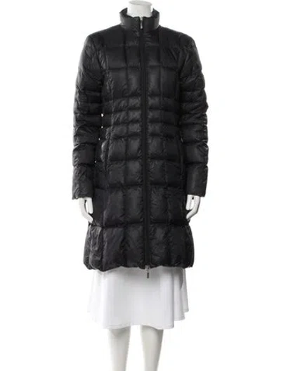 Pre-owned Moncler Nylon Down Coat In Black