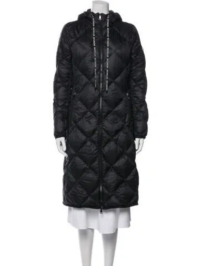 Pre-owned Moncler Nylon Down Coat In Black