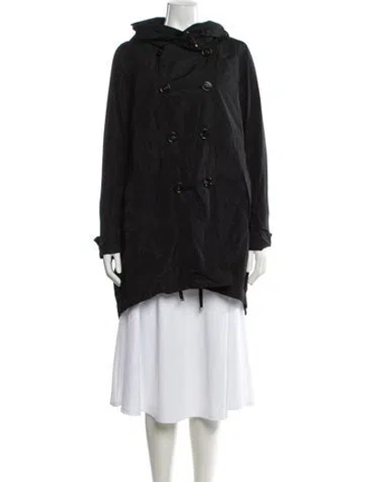 Pre-owned Moncler Nylon Down Coat In Gray