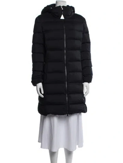 Pre-owned Moncler Nylon Down Coat W/ Tags In Blue