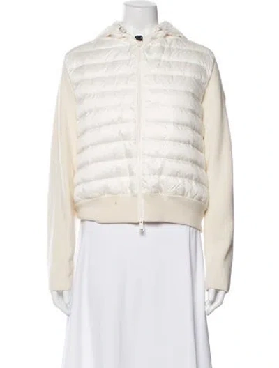 Pre-owned Moncler Nylon Down Coat W/ Tags In Neutral