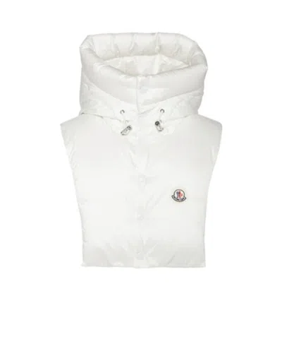 Moncler Nylon Down Hood In White