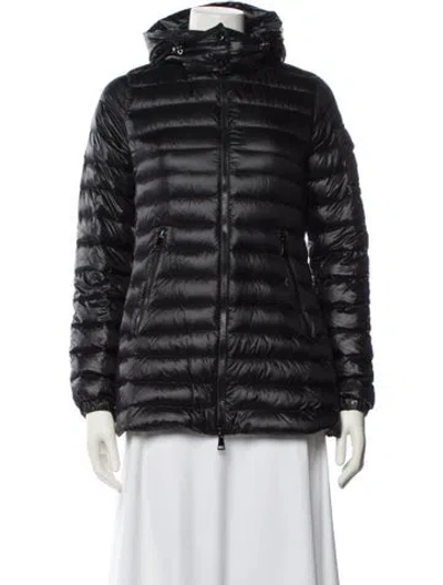 Pre-owned Moncler Nylon Down Jacket In Black