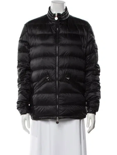 Pre-owned Moncler Nylon Down Jacket In Black