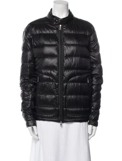 Pre-owned Moncler Nylon Down Jacket In Black