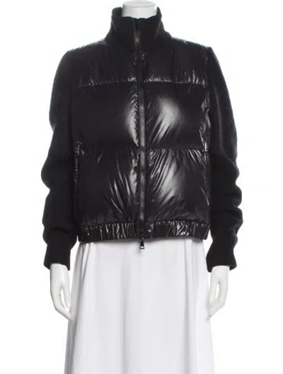 Pre-owned Moncler Nylon Down Jacket In Black