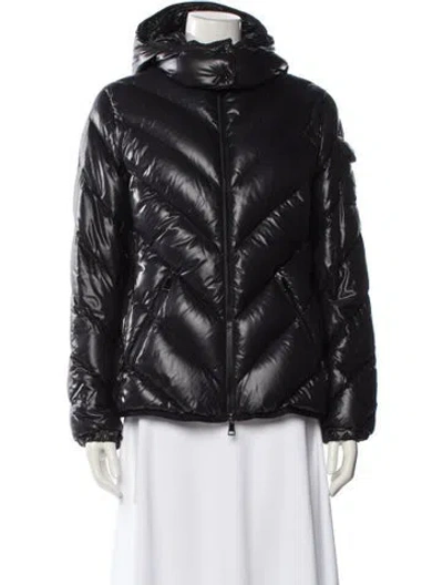 Pre-owned Moncler Nylon Down Jacket In Black