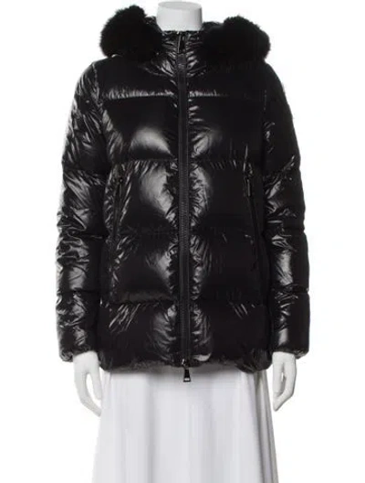 Pre-owned Moncler Nylon Down Jacket In Black