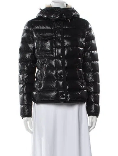 Pre-owned Moncler Nylon Down Jacket In Black