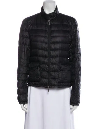 Pre-owned Moncler Nylon Down Jacket In Black